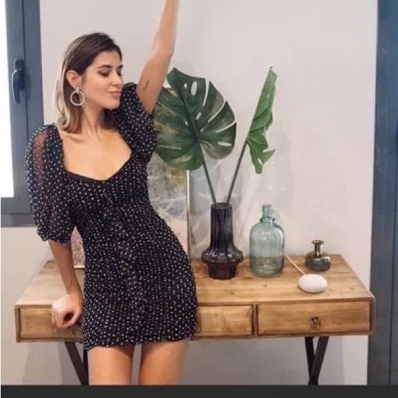 Zara BEST SELLER Black Mini Dress - Small - Picture 2 of 12